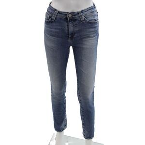 AG-ED Denim Womens Cotton Five Pocket Casual Skinny Jeans Blue Size 24